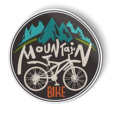 Mountain Bike - 5.5" Magnet for Car Locker Refrigerator
