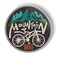 Mountain Bike - 5.5" Magnet for Car Locker Refrigerator