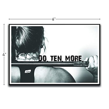 Do 10 More Gym Weightlifting Motivational Inspirational Funny Magnet - Refrigerator Toolbox Locker Car Ammo Can