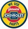 Desperate Enterprises Chevrolet Parts Round Refrigerator Magnet - Funny Magnets for Office, Home &amp; School - Made in The USA