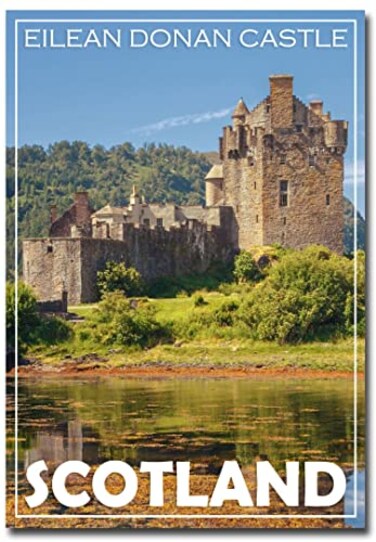 Eilean Donan Castle, Scotland Travel Refrigerator Magnet Size 2.5" x 3.5