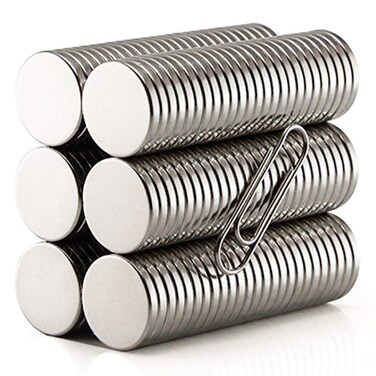 Eokoaiee 60pcs 15x2mm Refrigerator Magnets Fridge Magnet Office Whiteboard Magnets Disc