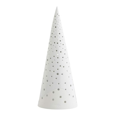 HAK K&Atilde;&curren;hler Tea Light Holder, Ceramic, Snow White, 28,5 cm
