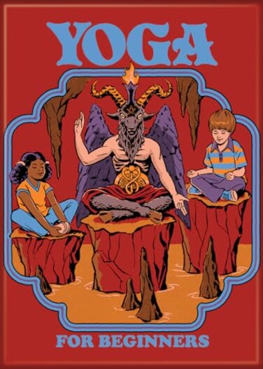 Ata-Boy Steven Rhodes Yoga for Beginners 2.5" X 3.5" Magnets for Refrigerators and Lockers