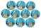 Novel Merk Guitar Refrigerator Magnets for Groomsman Gifts, Decor, Music Party Favors, &amp; Prizes (10)