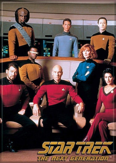 Ata-Boy Star Trek Magnet - Cast of New Generation 2.5" x 3.5" Magnet for Refrigerators, Whiteboards &amp; Locker Decorations&acirc;&euro;&brvbar;