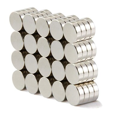 magpross 80 Pieces 8 x 2mm Multi-use Refrigerator Magnets for Refrigerator Science Crafts Projects