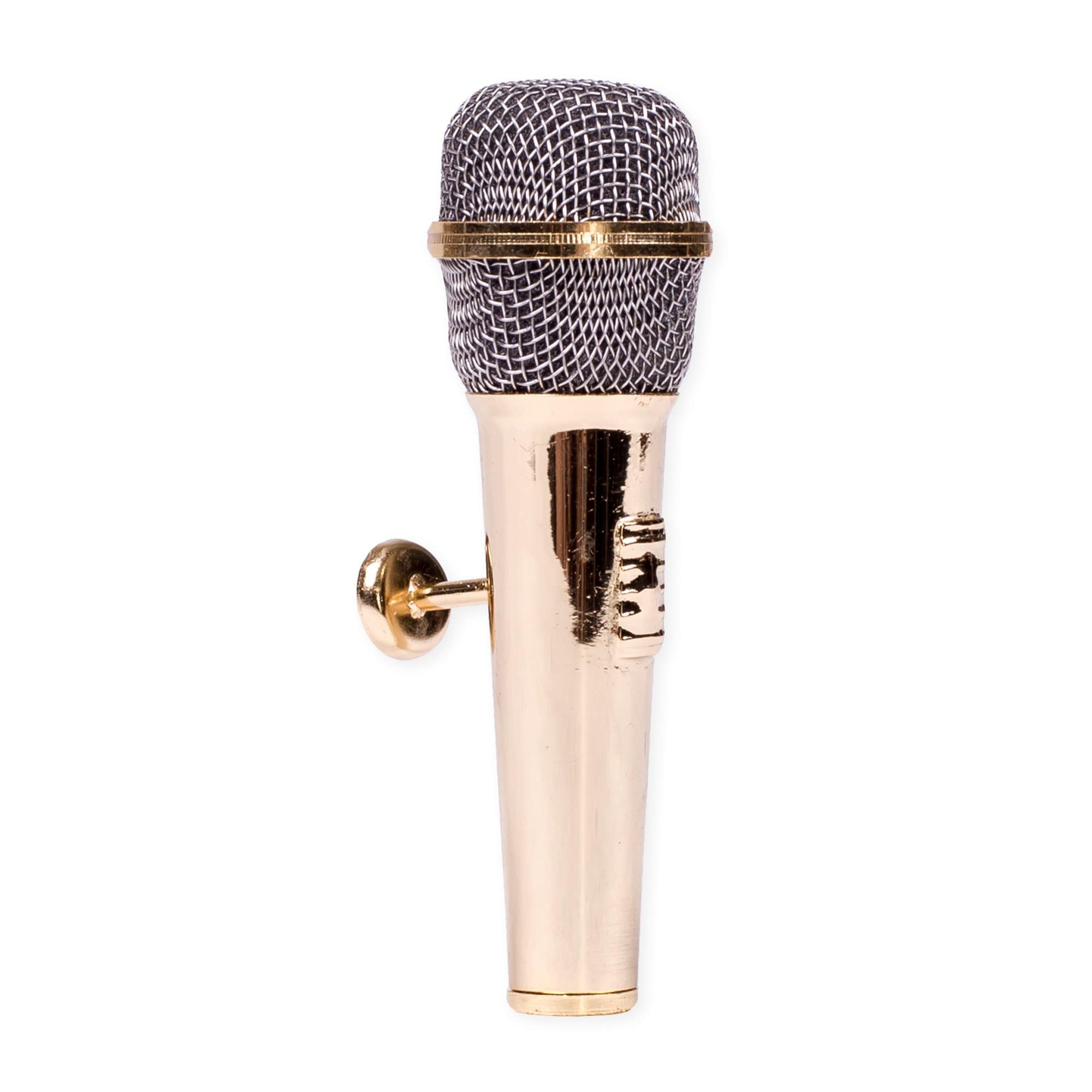 برودواي جيفت كو Broadwaygiftco Microphone Miniature Replica Metallic Tone Magnet