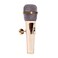 Microphone Miniature Replica Metallic Gold Tone 1 x 3 Resin Refrigerator Magnet