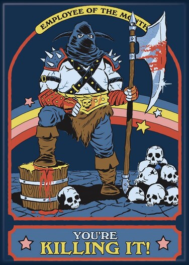 Ata-Boy Steven Rhodes Youre Killing 2.5" X 3.5" Magnets for Refrigerators and Lockers