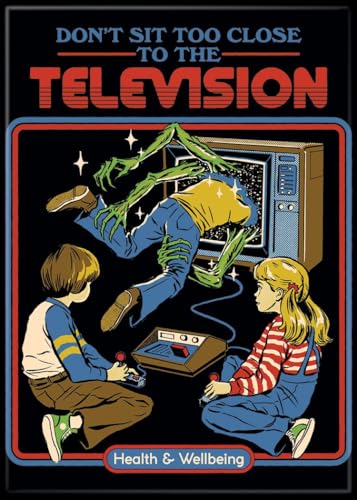Ataboy Ataboy Steven Rhodes Don T Sit Too Close To The Television 2 5 X 3 5 Magnets