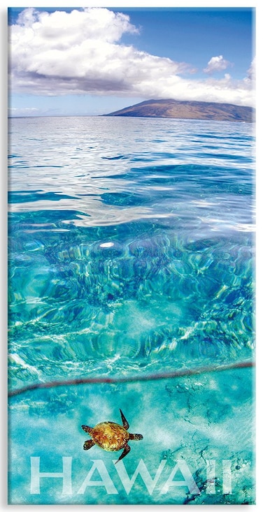 Panoramic Hawaiian Art Collectible Refrigerator Magnet - Emerald Sea by Michael &amp; Monica Sweet