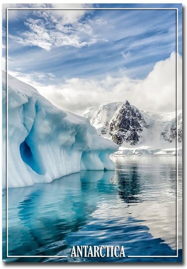 Antarctica Iceberg Ocean Earth's Southernmost Continent Fridge Magnet Size 2.5 x 3.5