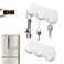 2-Pack Magnetic Key Holder with 3 Hooks for Refrigerator, Kitchen, and Laundry Rooms