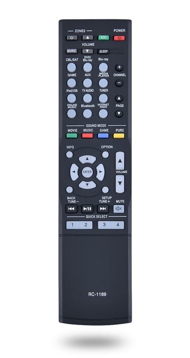 RC-1189 Replacement Remote Control for Denon AVR-S700W AVR-S700 AVR-S710W AVR-S720W AVR-X1100W AVR-X1200W AVR-X1300W AVR-S710 AVR-S720 AVR-X1100 AVR-X1200 AVR-X1300 AV Receiver