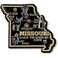 Missouri Giant State Magnet by Classic Magnets, 3.6" x 3.2", Collectible Souvenirs Made in The USA