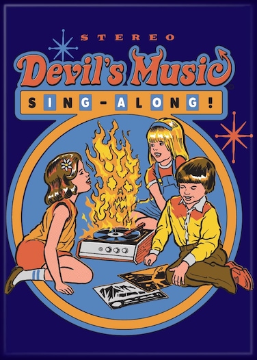 Ata-Boy Steven Rhodes Devils Music 2.5" X 3.5" Magnets for Refrigerators and Lockers
