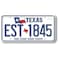 Texas State License Plate Magnet by Classic Magnets, 1.9" x 3.8", Collectible Souvenirs Made in The USA