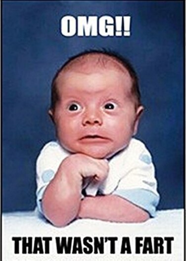 Ephemera, Inc OMG!! That Wasn't a Fart - Rectangle Magnet