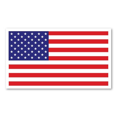 American Flag Rectangle Indoor Magnet by Magnet America is 2" x 3.5" Made for Refrigerators Or Any Magnetic Receptive Materials