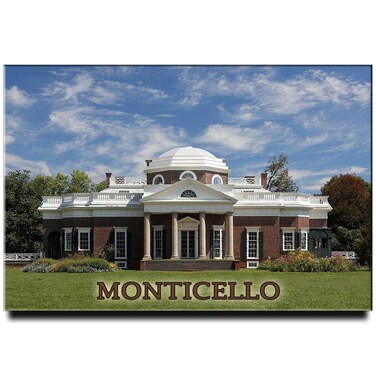 Monticello Fridge Magnet Virginia Travel Souvenir Thomas Jefferson