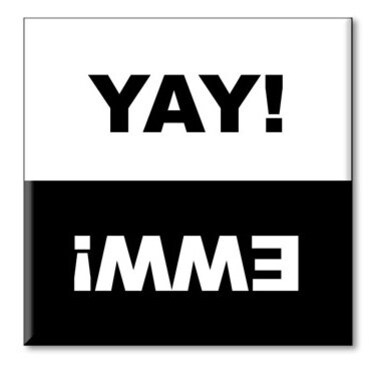 Dishwasher Magnet Clean Dirty Sign, Strong Clean and Dirty Magnet for Dishwasher (Funny Yay, Eww)