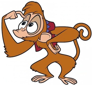 Disney Abu from Aladdin Soft Touch PVC Magnet