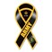 Army Black 2-in-1 Ribbon Magnet by Magnet America Is 8" x 3.875" Made for Vehicles and Refrigerators