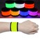 FYLARFLY LED Glow Slap Bracelets for Kids Adults, Light Up Wristbands Flashing Arm Wrist Ankle Bands High Visibility Safety Reflective Gear Lights for Biking Walking Running Camping (Yellow)