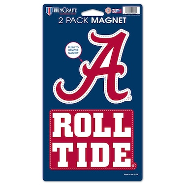 WinCraft NCAA University of Alabama WCR29034014 Magnets (2 Pack), 5" x 9