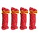 4 Pack Reflective Guy Lines 4mm Tent Cords High-Strength Lightweight Camp Ropes with Aluminum Adjuster Tensioner Fits Camping Tent, Hiking, Camping, Outdoor Activity (Red)