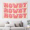 EAGSTS Howdy Tapestry Cute Preppy Retro Vintage Funny Tapestry Decor Aesthetic for College Bedroom Decoration Living Room Wall Decoration Gift Tapestry 60x40 inches