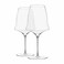 Josephinenh&Atilde;&frac14;tte - JOSEPHINE No 3 - Red - Red wine glasses - purely handmade - Set of 2