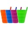 Arrow Home Products Sip-A-Cup with Built-In Straw, 10oz, 4pk - Great for Everyday Use - BPA Free, Made in the USA, Stackable - Purple, Blue, Green, Orange