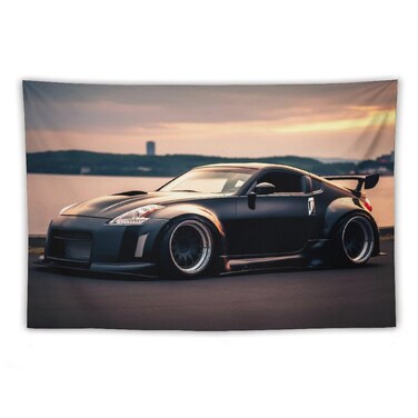 josnmre Japanese Sport Car 350z Jdm Tapestry Wall Hanging for Bedroom Aesthetic Art Home Decor Dorm Classroom Living Room Tapestries 40"x60