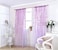 ICYANG Lavender Curtains Lilac Leaf Curtains Purple Window Curtains Vine Curtain Willow Tulle Room 78.6 x 39.3 Inch Sheer Drape Panel Valances for Living Room Bedroom Balcony Door Home