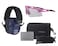 TITUS 2 Series - 34 NRR Navy Blue Slim-Line Hearing Protection Z87.1 &amp; Safety Glasses Combos