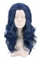 Topcosplay Girls Kids Child Wig Dark Blue Wave Halloween Costume Wigs Cosplay Wig