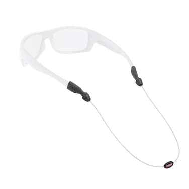 Chums Orbiter Eyewear Retainer - Lightweight Stainless Steel Cable Glasses Strap (Silver), 15.75" (12403749)