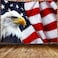 American Flag Tapestry, USA Bald Eagle Stars and Stripes Flag Hippie Tapestry Wall Hanging for Bedroom, Independence Day Fourth of July Tapestries Poster Blanket College Dorm Home Decor (71X60 Inch)