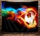 NYMB Sports Football Tapestry Wall Hanging, Abstract Soccer Ball in Fire and Ice Wall Tapestry Art for Home Decorations College Dorm Decor Living Room Bedroom Bedspread, 60X40in