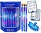Premium Dripless Hanukkah Candles Thin Tapered Chanukah Candle Set of 45 Enough for Eight Nights of Hanukah Multi Hued Frosted Includes a DIY Dreidel and Prayer Card by Aviv Judaica