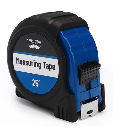 Mr. Pen- Tape Measure, 25-Foot, Dark Blue, Steel Measuring Tape, Tape Measure with Fractions, Easy Read Tape Measure, Tape Measure 25 ft, Steel Tape Measure, Retractable Measuring Tape Retractable