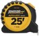 Johnson Level &amp; Tool 1804-0025 Auto-Lock Power Tape, 25', Black/Yellow, 1 Tape
