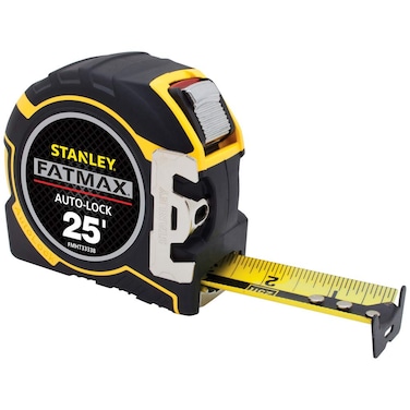 STANLEY Tape Measure, Auto Lock, 25-Foot (FMHT33338L)