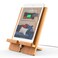 Pezin &amp; Hulin Bamboo Tablet Stand Adjustable, Desktop Cell Phone Stand Holder Dock Compatible with Pad 9.7, 10.5, 12.9, Air 2 3 4 Mini, Kindle, Phone 8 Plus X XS Max XR (Support to 4.7-13" Devices)