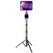 elitehood Ipad Tripod Stand, 65 Inch Height Adjustable iPad Stand Holder &amp; iPad Floor Stand with 360 Rotating Floor Tablet Tripod Stand for iPad Pro 12.9 11, iPad Air, and All 9.5-14.5 Inch Tablets