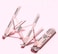 OMurga Aluminum Laptop Notebook Tablet Stand, Adjustable Foldable Portable Stand, Stable Load Bearing Stand, Suitable for MacBook HP Surface and Similar Devices (Pink)