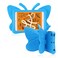 Simicoo iPad Mini 6 7 2024 8.3 Cute Butterfly Case for Kids Girl Light EVA Kids case with Stand Pencil Holder Shockproof Rugged Heavy Duty Kids Friendly Tablet Case for iPad Mini 6th 7th Gift (Blue)