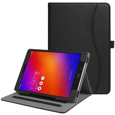 Fintie Case for Asus ZenPad 3S 10 Z500M / ZenPad Z10 ZT500KL - Multi-Angle Viewing Folio Stand Cover with Pocket for ZenPad 3S 10 / Verizon Z10 9.7-Inch Tablet (Black)
